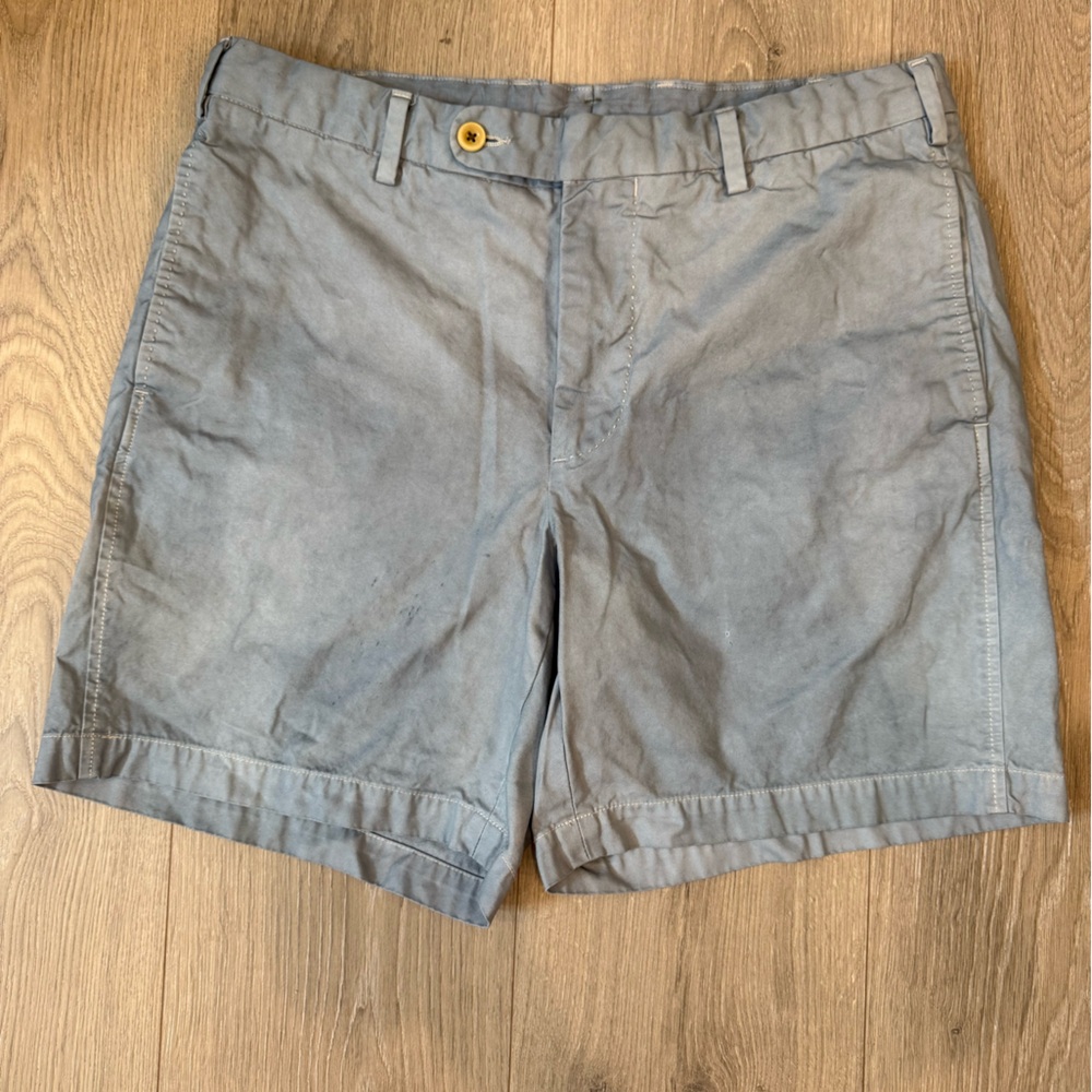 Sid Mashburn Gray Garment Wash Shorts